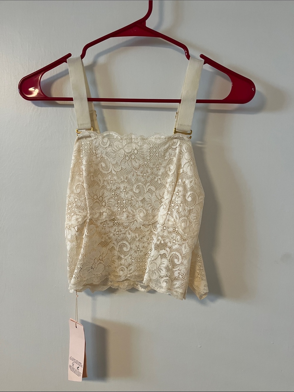 We are Hah lace crop top